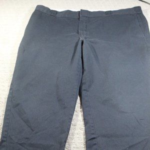 Dickies 874 Original Fit Men's 40x28 Flat Front Black Twill Pants